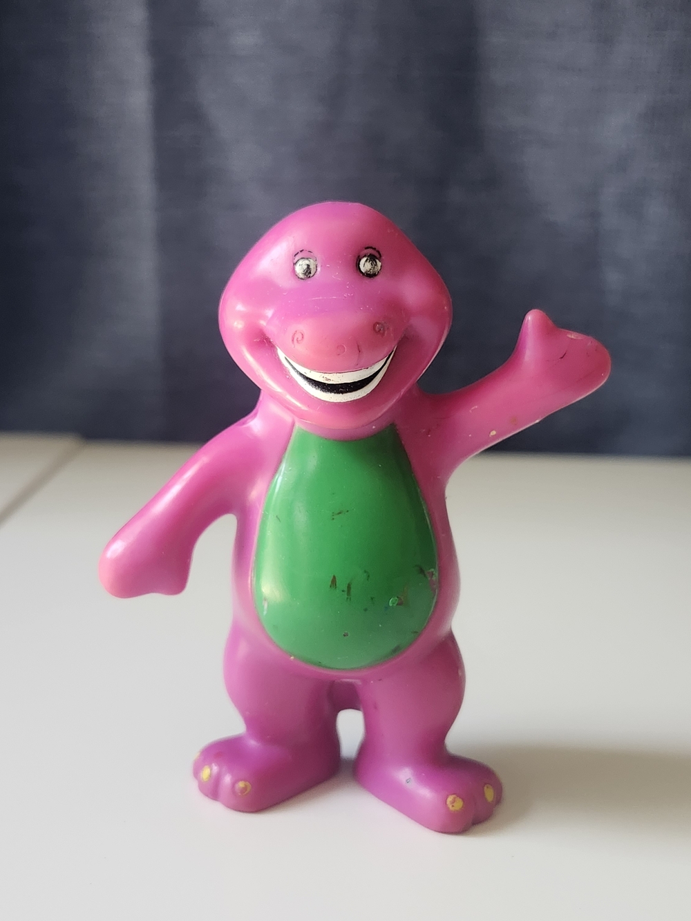 1996 Vintage Rare Original Barney The Dinosaur PVC Action Figure